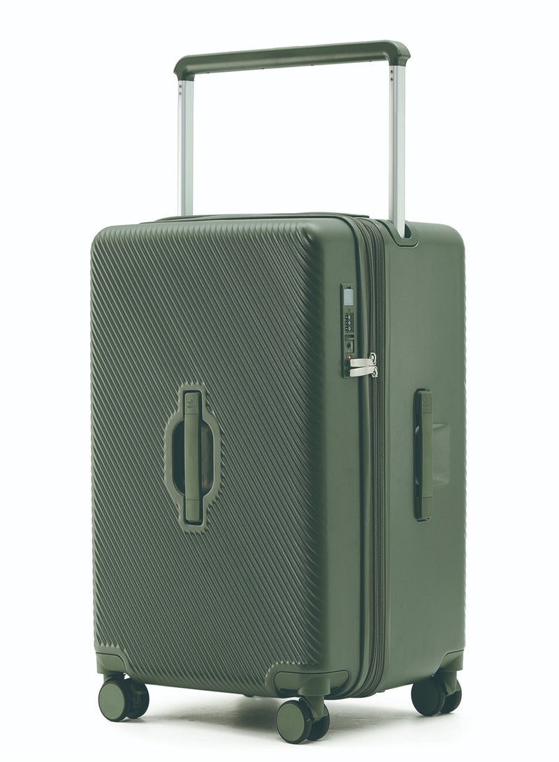 LIGHTGO 7655 ABS mix PC Suitcase check in luggage 28 inch with Expandable with TSA travel case Green color - Image 4