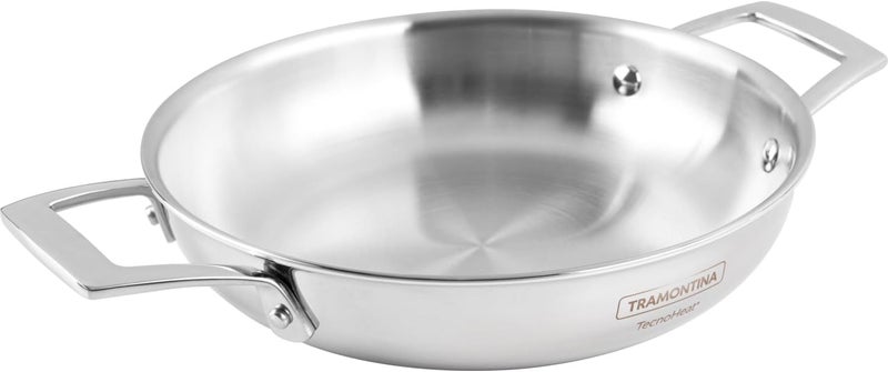 Tramontina Grano Double-Handled Stainless-Steel Frying Pan, 30 cm