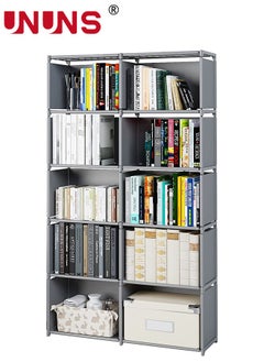 UNUNS Bookshelves,10 Cube Bookcases,Assembled Storage Rack,Vertical File Cabinet Bookshelf,Organizer Shelves For Book Toys Clock,Vertical Cabinet Bookcase For Bedroom/Study Room/Living Room/Office  - Image 5