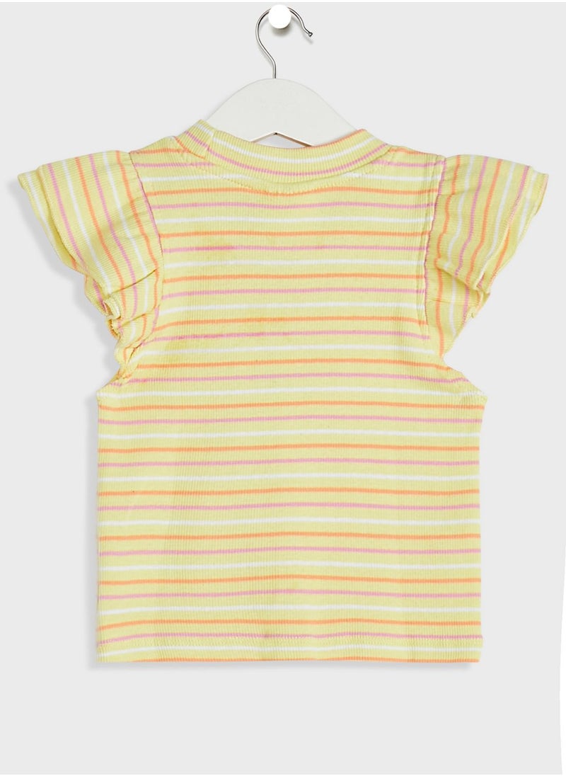 Cotton On - Kids Rainbow Striped Top - Image 1