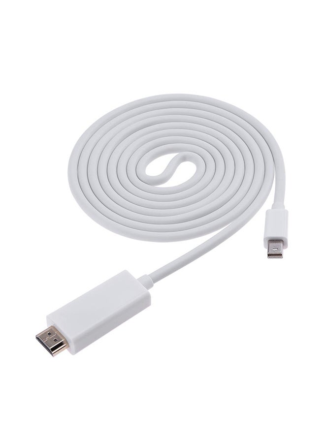 Mini DisplayPort To HDMI Adapter Cable White