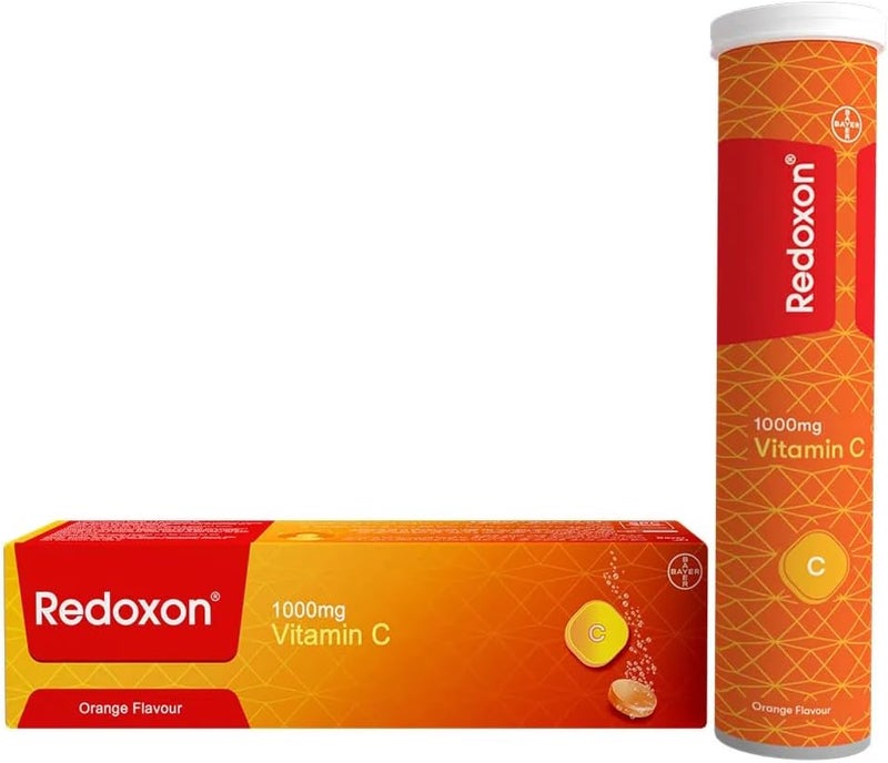 Redoxon 1000mg Vitamin C Effervescent Tablets - Orange Flavour - Image 1
