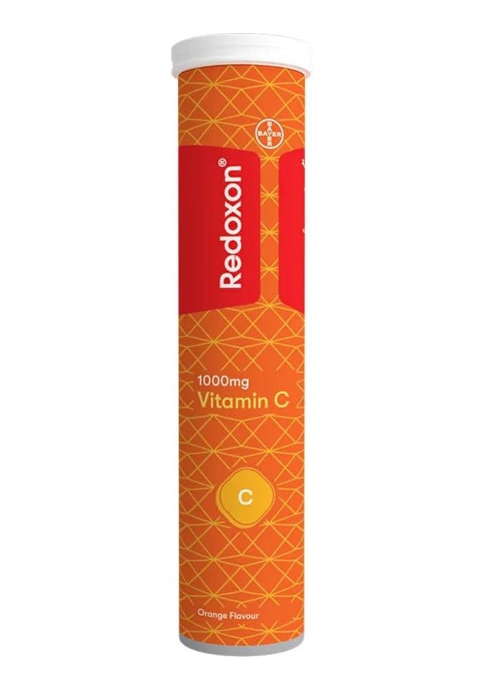 Redoxon 1000mg Vitamin C Effervescent Tablets - Orange Flavour - Image 2