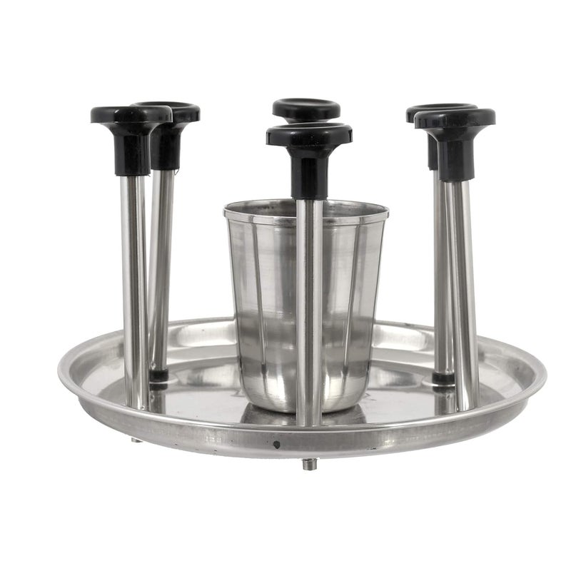 AARSH®Stainless Steel Kitchenware Glass and Spoon Organiser Super for 6 Glasses and Cutlery Glass Stand - Image 5