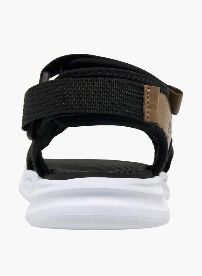 Kappa BLACK Boys Colourblock Hook & Loop Sports Sandals for Men | Best Price UAE