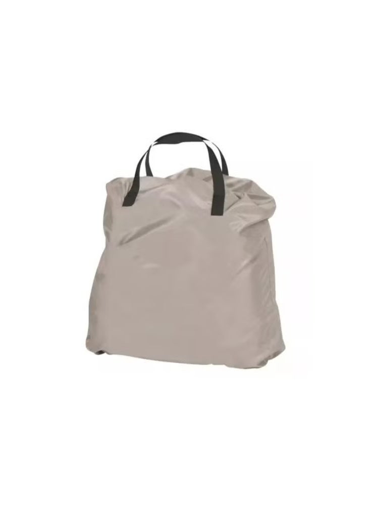 GENNEXT Queen-Size Inflatable Mattress with Built-in Pump – Single Chargeable Beige | Self-Inflating Double Height Air Bed with Adjustable Firmness | Dual Chamber Design, Built-in Nightlight, and USB Port | Raised Flocked Velour Surface for Full-Body Support | Includes Carry Bag - Image 4