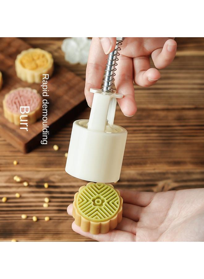 Bluejw New Hand-pressed Model Printing Tool Mung Bean Cake Pressing Dessert Ice-skin Pastry Embossed Baking Mooncake Mold - Image 4