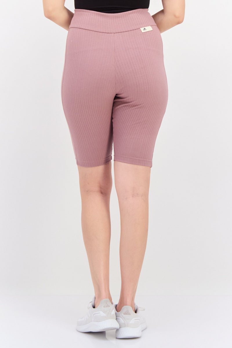 Adidas Women Sportswear Fit Training Shorts, Mauve - Image 3