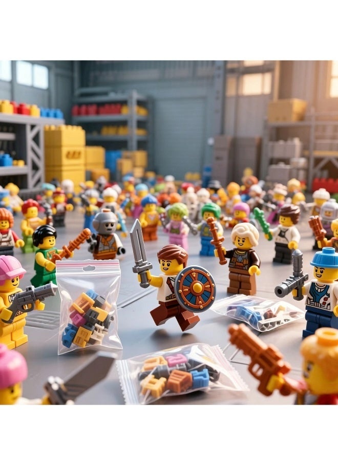 Random Minecraft Building Blocks Minifigures Set Compatible Bricks Toy with Weapons for Kids Creative Assembly Game Gift - Image 4