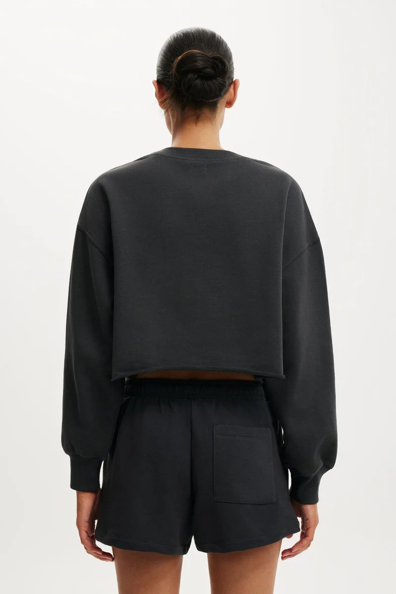 Cotton On  CROPPED FLEECE SWEATSHIRT for Women | Best Price UAE
