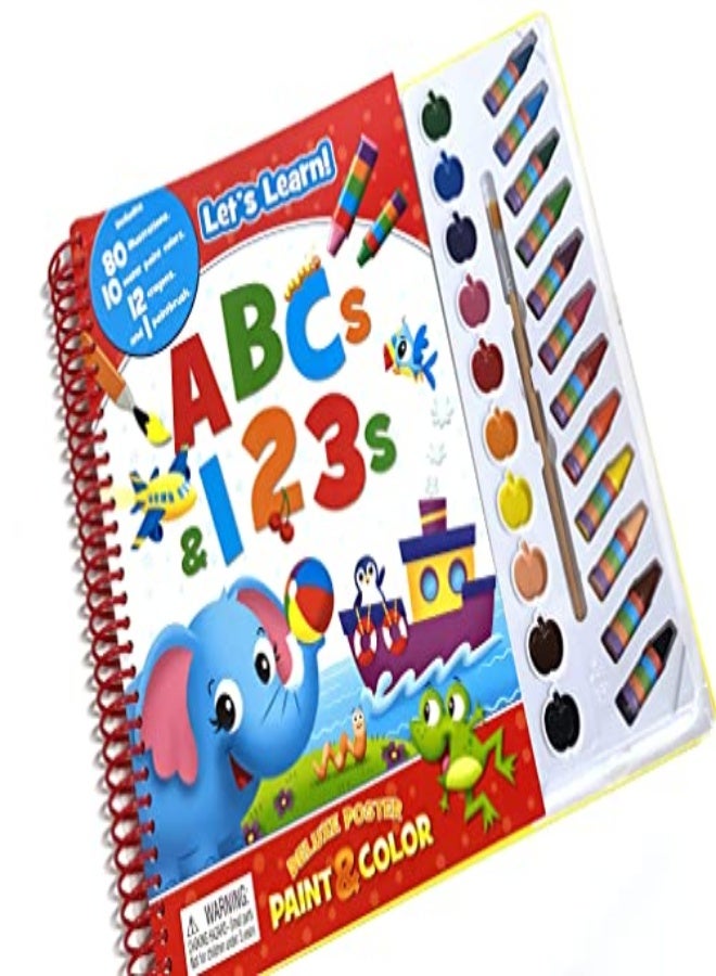 Preschool Abc/123 Deluxe Poster Paint & Color by Phidal Publishing Paperback