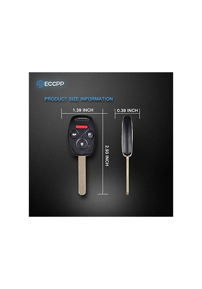 ECCPP Replacement Honda Civic Uncut Keyless Entry Remote Car Key Fob Transmitter for Honda Civic 06-2013 N5F-S0084A 313.8MHz (Pack of 1) - Image 5
