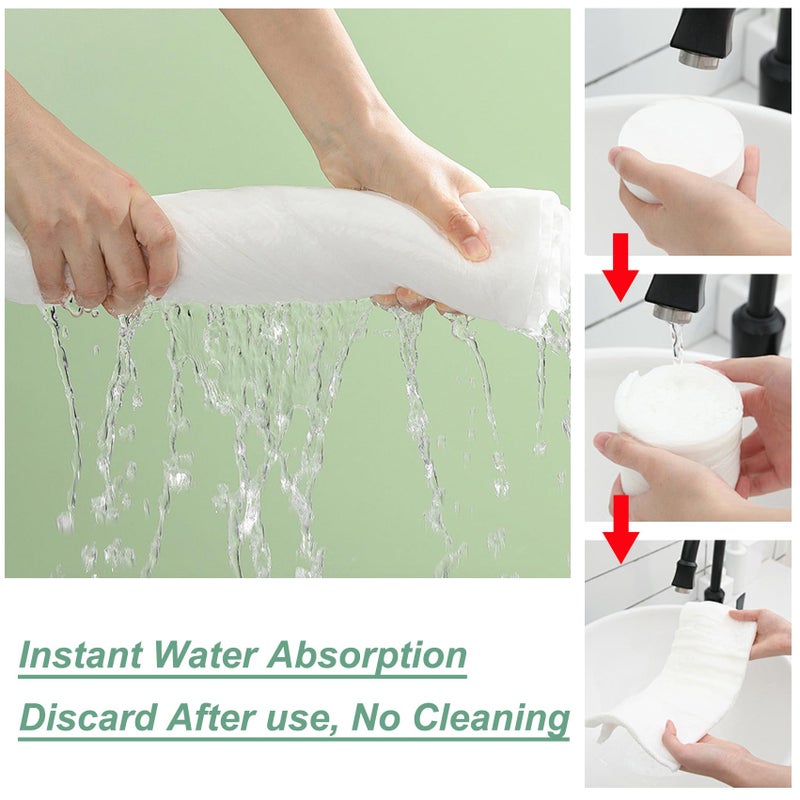 Tvvcalk 10 Pcs Large Compressed Towels, 55" x 27.5" Ultra Soft 100% Cotton Disposable Bath Towels, Portable Disposable Towel Reusable Travel Towel for Hotel Camping Hiking Sports Gym Beach Swimming - Image 4