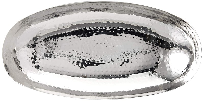 Elegance 17-Inch Hammered Oval Centerpiece Bowl, Large - Image 4