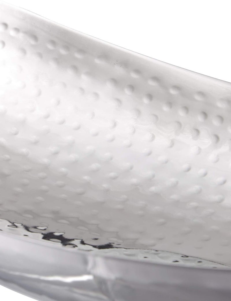 Elegance 17-Inch Hammered Oval Centerpiece Bowl, Large - Image 3