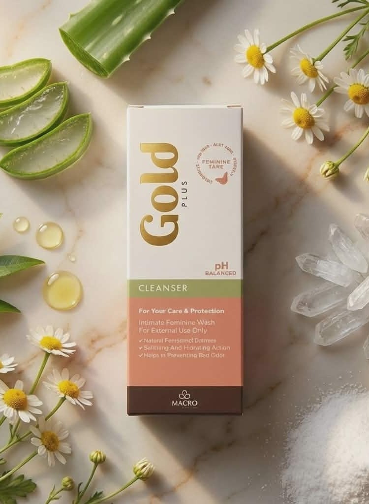 ماكرو جولد بلس غسول نسائي متوازن الحموضة - 250 مل - Image 2