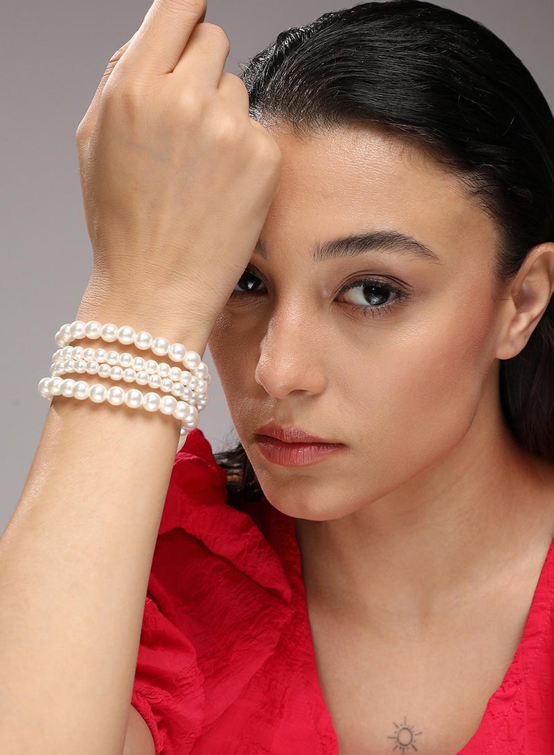 سوهي سوار ريجال متعدد الطبقات - أبيض لؤلؤي  - Image 4