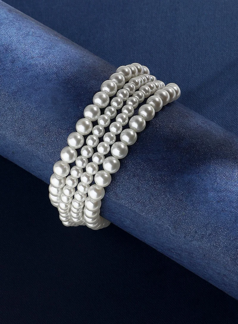 SOHI Regal Multi-Layer Artificial Bracelet Jewellery