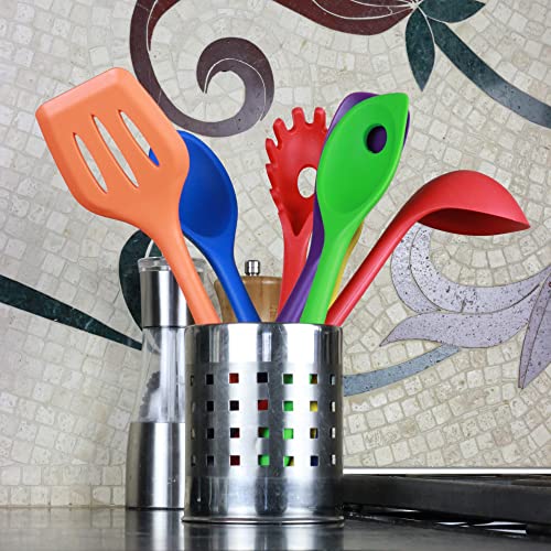 Chef Craft Premium Silicone Cooking Ladle, 11.25 inch, Red - Image 5