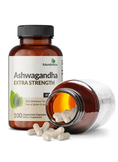 Generic Futurebiotics Ashwagandha Extra Strength Stress & Mood Support with BioPerine - Non GMO Formula, 100 Vegetarian Capsules  - Image 4