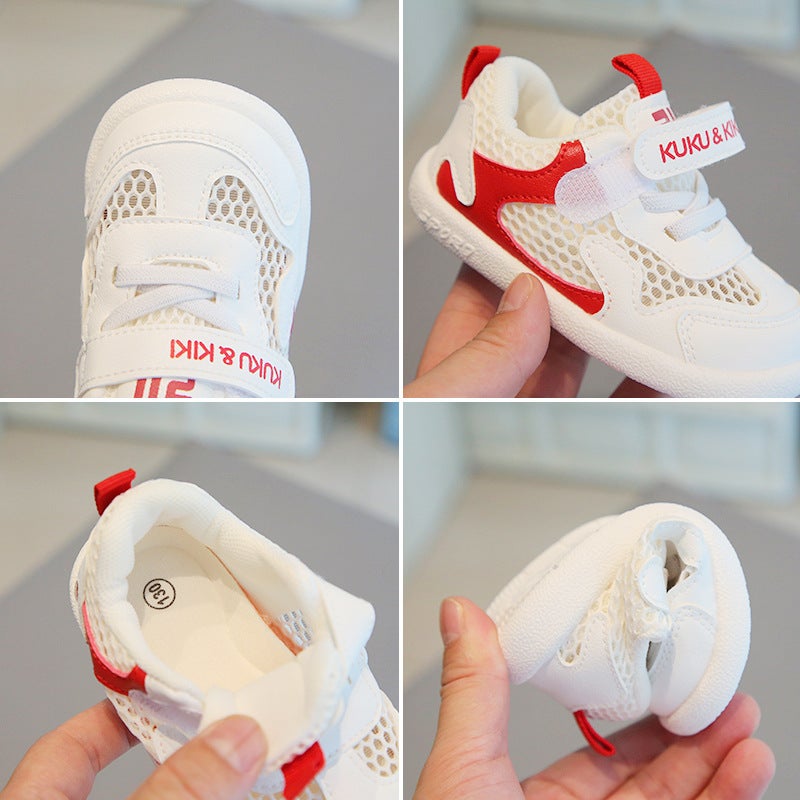 Baby Shoes Boys' Trendy All-Match Toddler Shoes Women'S Hollow Breathable Anti-Slip Mesh Mesh Fit Shoes - Image 3