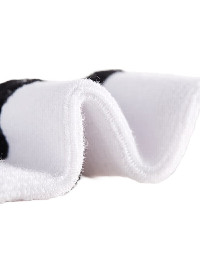 TAAN Badminton Socks, Sports Socks, Thickened Terry Bottom, Mid-Calf, Men'S Style T343, White And Black, 3 Pairs Per Pack - Image 3