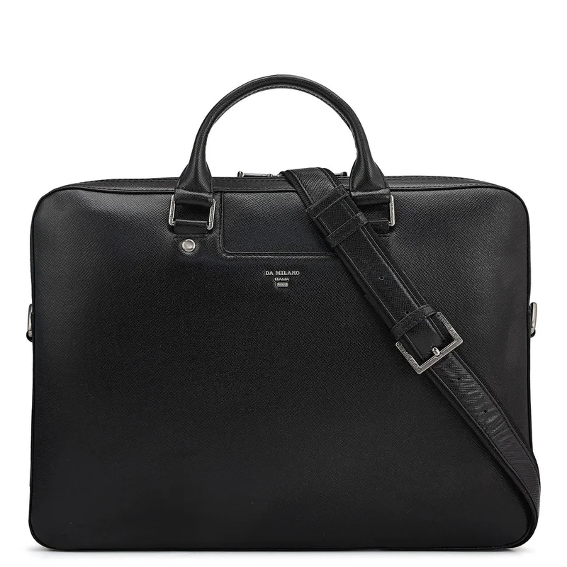 Franzy Leather Laptop Sleeve - Black