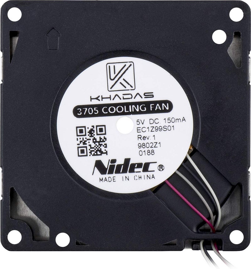Khadas 3705 Cooling Fan for Edge/Edge2/Edge-V/VIM4/VIM3/VIM3L/VIM2/VIM1S/VIM1/Edge Heatsink/New Vim Heatsink/DIY Case (Raise The top Cover by 1-2mm Using spacers) - Image 3