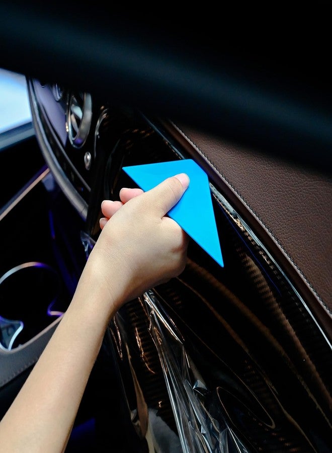 FOSHIO 3 in 1 Small Squeegee Window Tinting Tools, Triangle Car Wrap Vinyl Tucking Tool, for Wrapping, Wallpaper Smoothing, Window Film Application Kit - Image 3