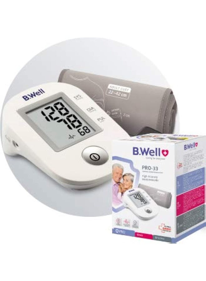 B.Well جهاز قياس ضغط الدم الأوتوماتيكي B.Well PRO-33 - Image 1