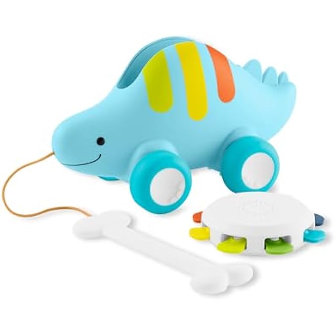 DINOSAUR PULL ALONG BABY MUSICAL TOY, 3-IN-1, EXPLORE & MORE - Image 4