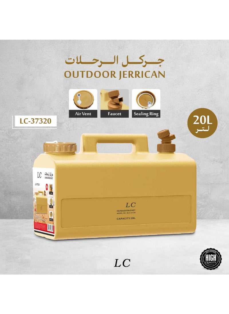 LC - Outdoor HDPE Water Tank Jerrican For Camping 20 Ltr - Image 1