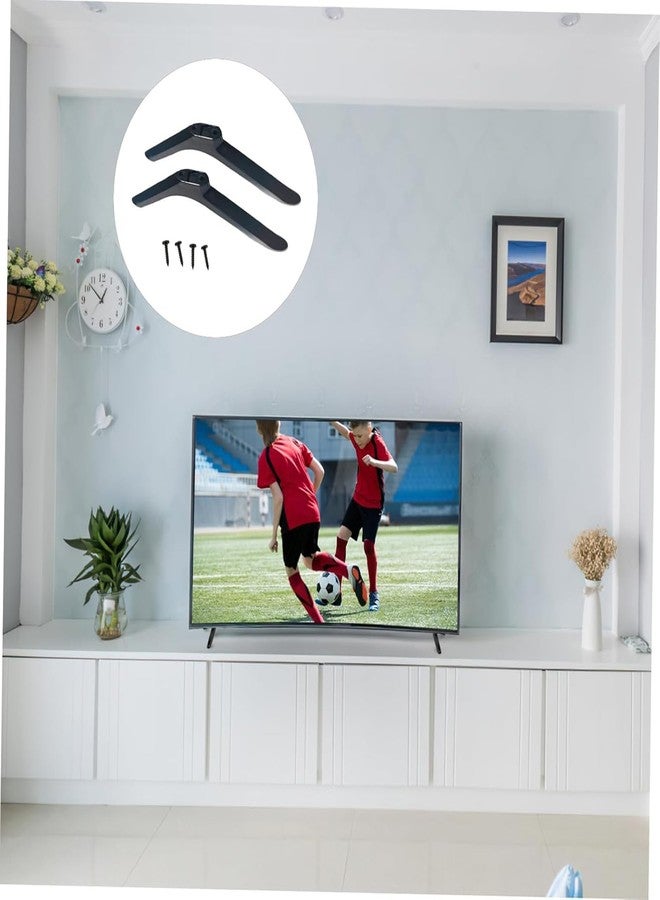 MASSMOT 2PCS Universal TV Stand Legs, Compatible with 32 Inch Smart TVs, Anti-Slip Stable Replacement TV Base, Flat Screen Display Mount - Image 4