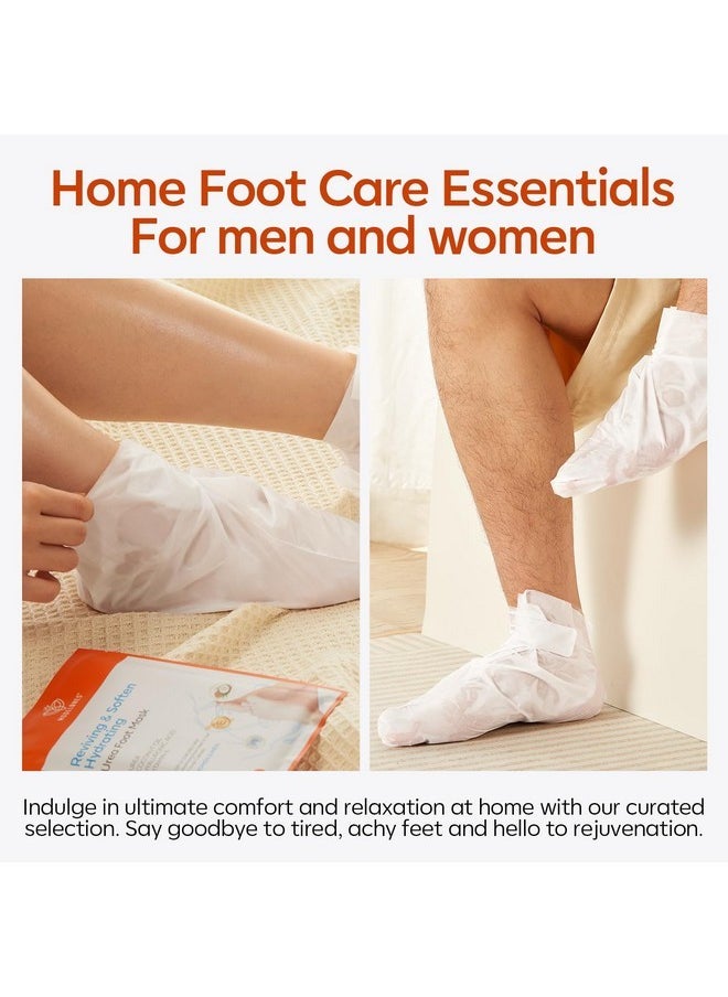 modelones - 6 Pairs Hydrating Foot Mask For Dry Cracked Feet, Deep Moisturizing With Urea + Coconut Oil + Hyaluronic Acid+ Vitamin E, Foot Care For Women And Men, Soft Smooth Feet - Image 1
