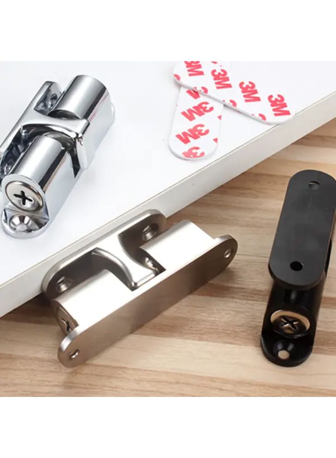 1pc Silent Suction Invisible Door Bumper No Drill Magnetic Alloy Door Stopper With Non Perforated Bracket Anti Pinch Safety Design For Smooth Door Operation Modern Metallic Finish Secure Door Locking - Image 1