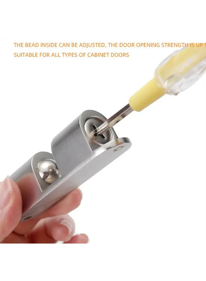 1pc Silent Suction Invisible Door Bumper No Drill Magnetic Alloy Door Stopper With Non Perforated Bracket Anti Pinch Safety Design For Smooth Door Operation Modern Metallic Finish Secure Door Locking - Image 5
