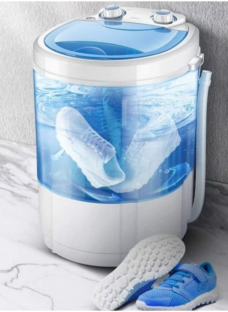 دينكس غسالة صغيرة للأحذية والملابس غسالة متنقلة للملابس والاحذية مزودة بمجففة مناسبة للرحلات سعة 4.8 كيلو - Image 3