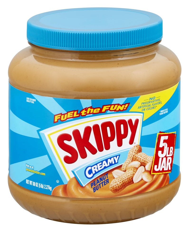 SKIPPY Creamy Peanut Butter, 80oz Jar of SKIPPY Peanut Butter (6 Pack) - Image 1