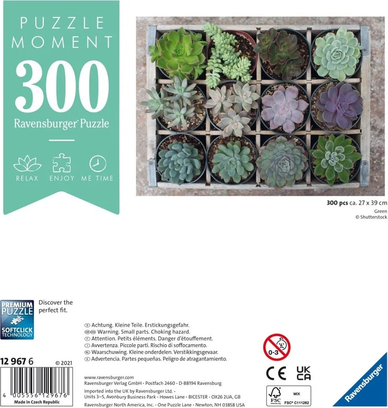 Ravensburger 300 Piece Puzzle Green Flowers 129676