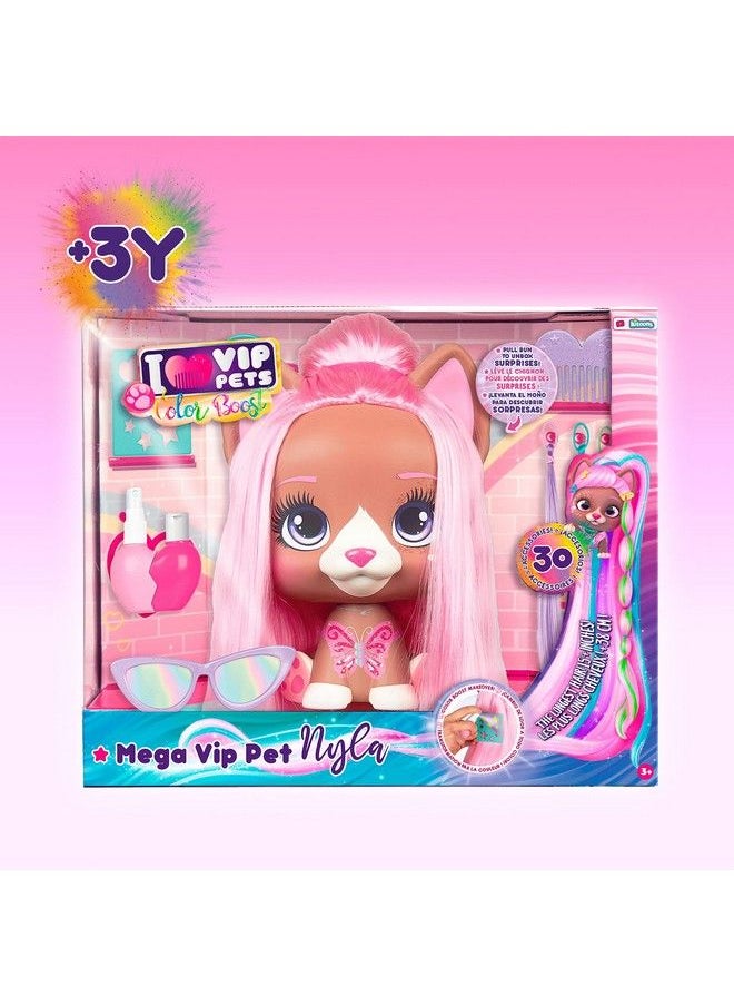 iMC Toys - Color Boost Mega Vip Pet Nyla ; Styling Head 30+ Accessories Kids Age 3+ Multi - Image 1