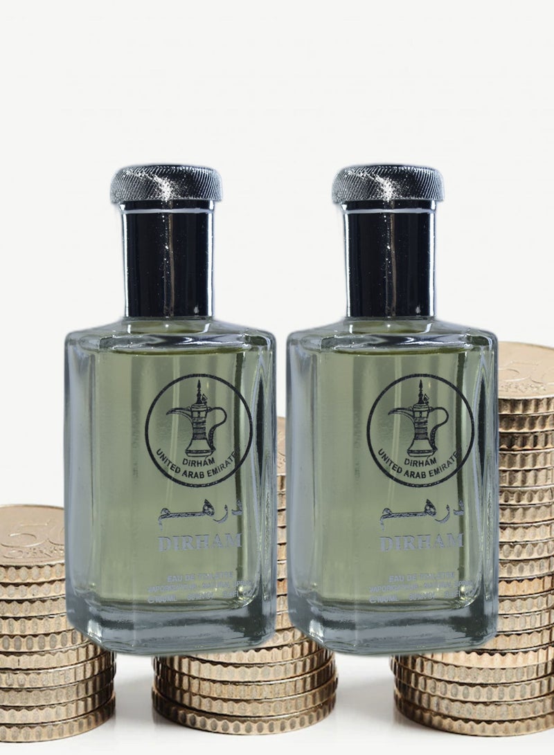 Dirham 2 Pieces Dirham Perfume EDT 100Ml - Image 1