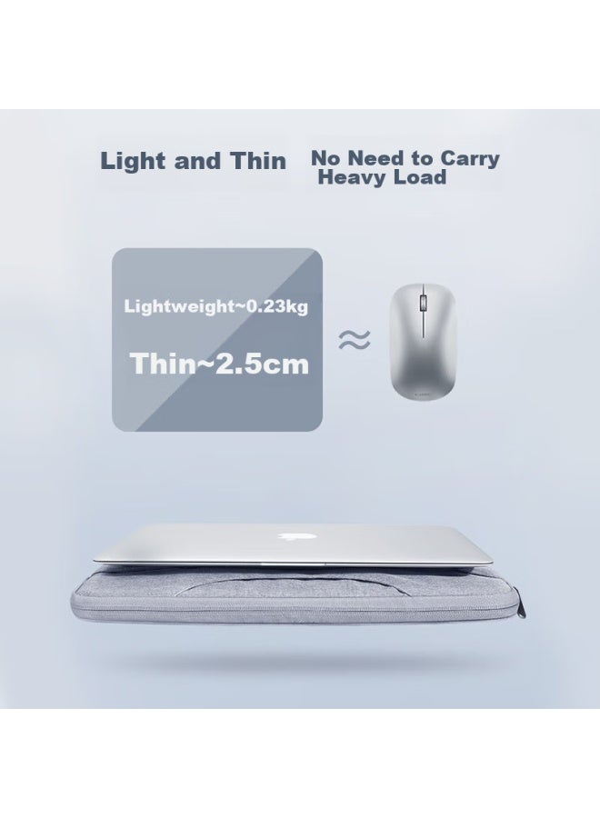 بابم Bubm حقيبة كمبيوتر محمول، محمولة باليد، 15.6 بوصة، مناسبة للرجال، متوافقة مع Apple Macbook وأجهزة Huawei المحمولة، غلاف كمبيوتر محمول للأعمال - Image 5
