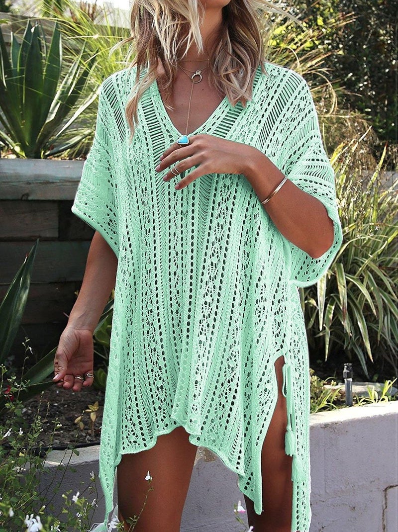 HARHAY Women's Summer Swimsuit Bikini 2023 Beach Swimwear Crochet Cover up - Image 2