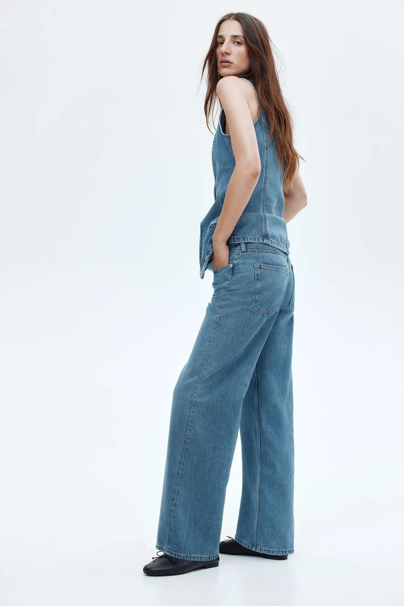 H&M Feather Soft Wide Regular Jeans