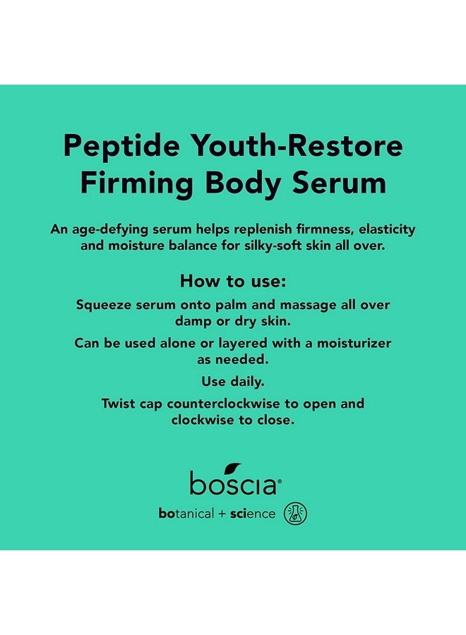 boscia Peptide Youthrestore Firming Body Serum Vegan Crueltyfree & Natural Skin Care Antiaging Body Serum With Niacinamide Hypoallergenic & Dermatologisttested For All Skin Types 8.4 Oz - Image 2
