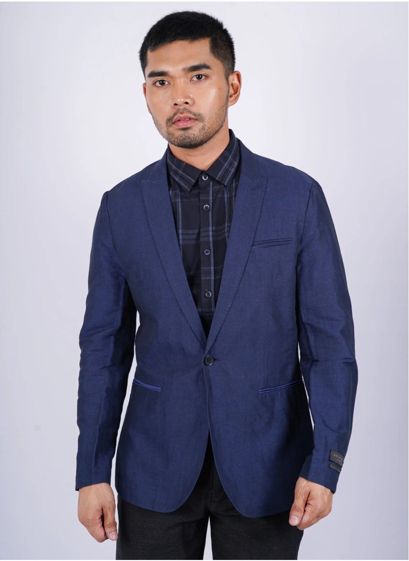SELECTED - Men’s Summer Suit Blazer – Midnight Blue - Image 1