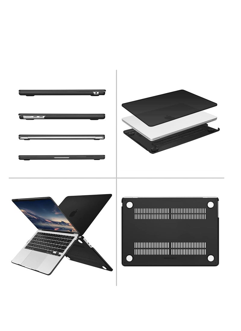 Generic - MacBook Pro 13 Inch Case 2020 Release Model A2338 M1 A2289 A2251 A1706 A1708 A1989 Matte Cover Touch Bar Black - Image 1