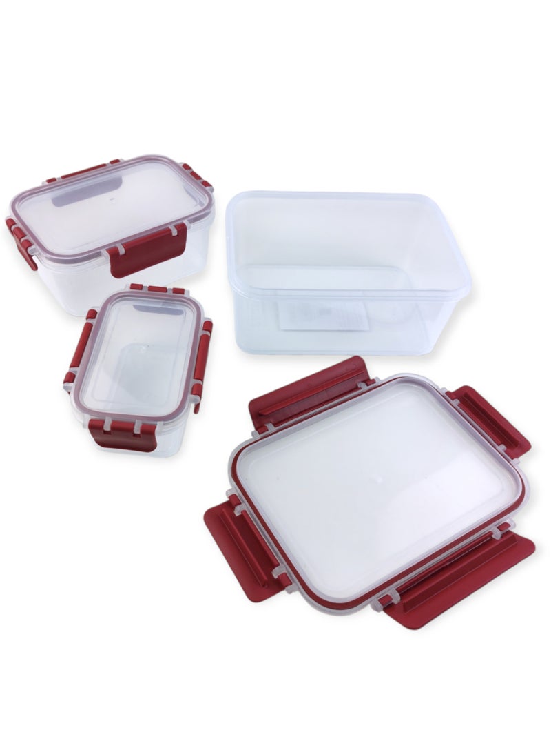 فولي لايف صندوق تخزين طعام مستطيل - 3 قطع - Image 3