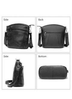 MOSH Women's Genuine Leather Shoulder Bag - Small Handbag Crossbody Messenger Purse  - Image 3