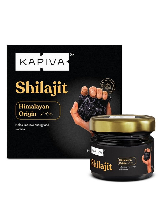 Kapiva كابيفا شيلاجيت هيمالايا الأصلي / راتنج شيلاجيت 20 جرام | 250 ملغ / حصة | للطاقة والقدرة على التحمل والحيوية | 80 حصة | 100% أيورفيدي - Image 1